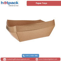 Plateaux de bateau en papier Kraft Recyclable de qualité supérieure 115x85x44mm de petite taille des émirats arabes unis au prix le plus bas
