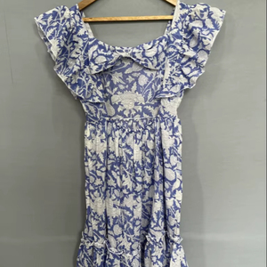 ชุดแม็กซี่เดรสแขนยาวสำหรับผู้หญิงชุดเดรสลำลองเอวต่ำแบบลำลองพิมพ์ลายดอกไม้แบบกำหนดเองได้ - Product Image 1