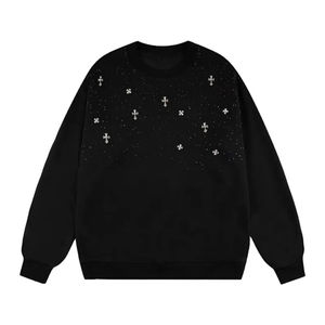 Sudaderas Personalizadas de Moda con Pedrería, Manga Regular, Cuello Redondo, Invierno, Lisas, Teñidas, con Pedrería Termoadhesiva, Oversize, Diseño Personalizado - Product Image 1