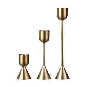 Bougeoir en métal en fer de qualité supérieure fabriqué à la main support en verre poli avec pot de bougie pour les décorations de maison de mariage de noël - Product Image 3