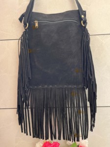 Bolso con flecos de cuero de vaca de estilo occidental, bolso con flecos bohemios, ropa de fiesta, bolso de nuevo diseño para mujer - Product Image 2