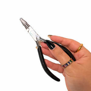 Pince à bec rond professionnelle de haute qualité pour la fabrication de bijoux, outil de précision avec poignée ergonomique - Product Image 2