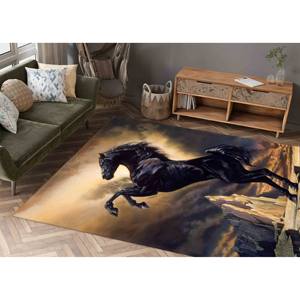 Tapis Black Stallion : Tapis à motif animal, Décoration de bureau, Tapis fin non tissé - Product Image 2