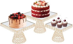 ฐานวางเค้กโลหะสไตล์โมเดิร์น ขอบฉลุลาย เป็นมิตรกับสิ่งแวดล้อม ใช้ซ้ำได้ มาตรฐานสำหรับอาหาร ช่วยเพิ่มความสวยงามสำหรับงานวันเกิด งานเลี้ยงฉลองทารก งานเทศกาลต่างๆ - Product Image 6