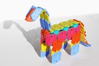 Ensemble de jeu de développement de la créativité des enfants Injection plastique modélisation PP matériel avec service de traitement de coupe