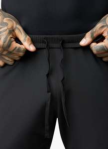 High Quality Men's <b>Black</b> <b>Beach</b> <b>Shorts</b> with Drawstring Elastic Waist Lightweight Fabric New Trending Casual Solid Pattern <b>Shorts</b> - Product Image 2