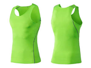New Men's Summer Breathable <b>Knitted</b> Casual Tank <b>Top</b> Half <b>Sleeveless</b> Fit for Running Training - Product Image 3