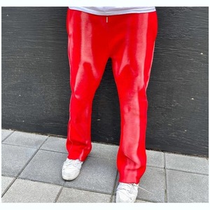 Logo personnalisé hommes Sun Faded Baggy Pantalon de survêtement jambe droite Pantalon de survêtement évasé lavé Taille élastique Plat Anti-Pilling French Terry - Product Image 2