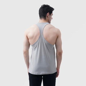 Débardeur de fitness pour hommes gilet d'entraînement de gymnastique respirant à séchage rapide tenue décontractée sportive haut en tricot sans manches en gros - Product Image 5