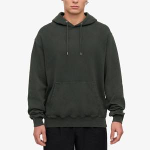 Sudadera con capucha personalizada al por mayor con logotipo impreso para hombre, forro polar grueso, ropa de calle a la moda, jersey liso, sudaderas con capucha informales de gran tamaño para hombre - Product Image 1