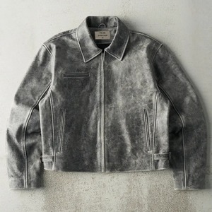 Nouvelle veste en cuir véritable pour homme, élégante et de haute qualité, style vintage, streetwear, imperméable, bomber - personnalisée - Product Image 1