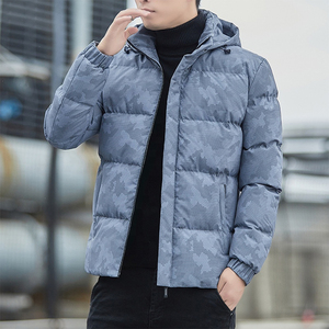Parka de diseño de camuflaje reversible para hombre, abrigo de invierno acolchado de algodón de secado rápido ecológico de alta calidad, capucha impermeable de talla grande - Product Image 4