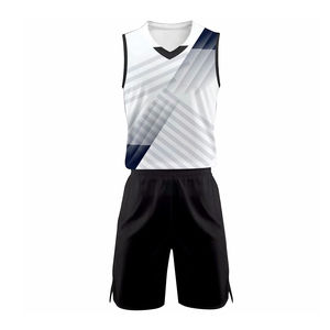 Ensemble d'uniformes de basketball personnalisés d'occasion les plus vendus – Vêtements respirants imprimés avec taille plus - Product Image 5