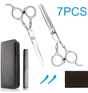 ชุดกรรไกรตัดผมแบบมืออาชีพพร้อมกรรไกรขนาดเล็กชุดแต่งผมสีดำสำหรับช่างตัดผมร้านเสริมสวยและที่บ้าน - Product Image 4