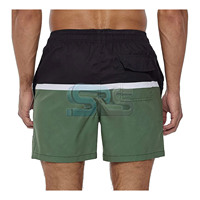 Bermuda d'été grande taille pour homme Short de sport décontracté en coton polaire respirant en polyester tissé avec taille à imprimé intelligent