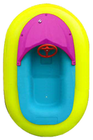 Nouveauté piscine batterie bateau tampon électrique bateau tamponneur gonflable bateau électrique pour enfants