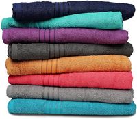 Premium Multicolor Bath Towels Set (27" x 54") 100% Pure Cotton, Soft Feel, Lightweight & Highly Absorbent Shower Towels