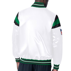 <b>Lightweight</b> <b>Men's</b> Polyester Bomber <b>Jacket</b> Shiny Satin Finish Custom Logo Hooded Varsity Breathable Fabric Hip Hop Sublimation - Product Image 5