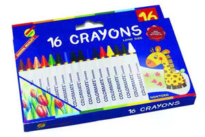 Mini juego de 16 crayones de cera lavables OEM amigable para dibujo creativo - Product Image 2