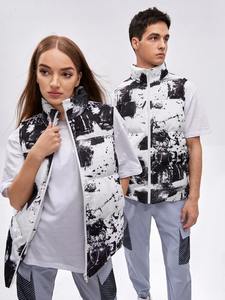 Chaleco sin mangas de alta calidad, chaleco acolchado, ropa informal de invierno, Abrigo acolchado sublimado para hombres y mujeres - Product Image 5