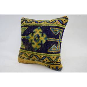 Multicolor bohemio Vintage patrón lana Kantha 12x12 pulgadas tejido decorativo almohada - Product Image 3