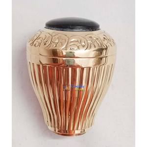 Brass Polish Handle With Black Stone Foldable Black Wooden <b>Walking</b> <b>Stick</b> <b>For</b> Old <b>Men</b> & Women Outdoor & Indoor Activities - Product Image 4