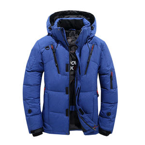 Manteau d'hiver en duvet Veste à capuche Vêtements pour hommes Veste Streetwear Impression épaissie Manteaux en duvet à bulles Veste pour hommes - Product Image 6
