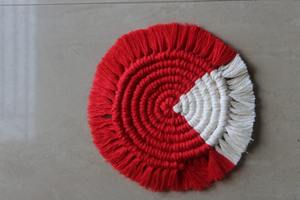 Dessous de verre en macramé faits à la main avec un design différent Dessous de verre floral, motif Boho Coasters au prix de gros de l'Inde - Product Image 6