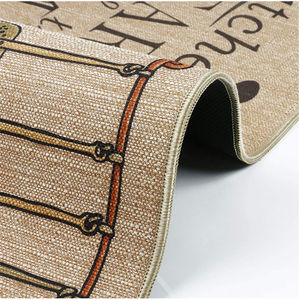 ชุดพรมครัวแบบกำหนดเอง วัสดุผ้าลินิน ด้านหลังยางกันลื่น ซับน้ำได้ดี ลายแปลกใหม่ นุ่มสบาย สำหรับบ้านและสำนักงาน - Product Image 4