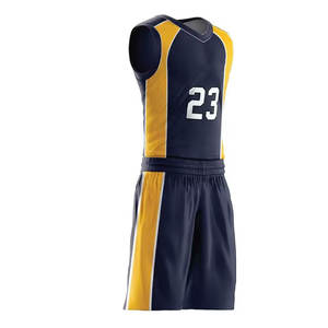 Conjuntos de Uniformes de Baloncesto Transpirables Personalizados con Cuello en V, Talla Grande, 100% Poliéster, Secado Rápido, Logotipo Personalizado, Nombre, Camiseta, Jersey, Ropa de Equipo - Product Image 2
