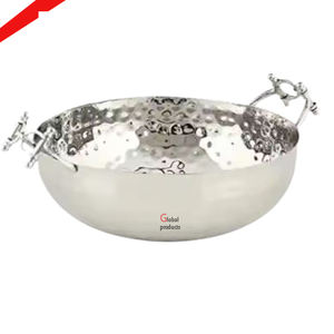 Bol de service à salade et à nourriture en aluminium doré de bonne qualité pour bar et restaurant d'hôtel - Product Image 6