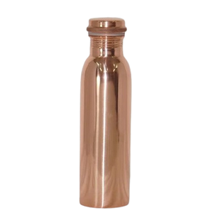 Bouteille d'eau en cuivre pur poli brillant pour les magasins d'alimentation et de restauration Bouteille décorative pour bouteille d'eau potable - Product Image 3