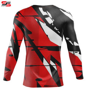 Rash Guard-Chemises à manches longues en polyester spandex à séchage rapide pour hommes - Product Image 2