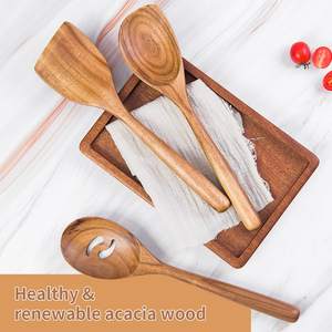 <b>Kitchen</b> cookware tools <b>utensil</b> set acacia <b>wood</b> <b>utensils</b> cooking spatula sets eco friendly homeware tool - Product Image 3