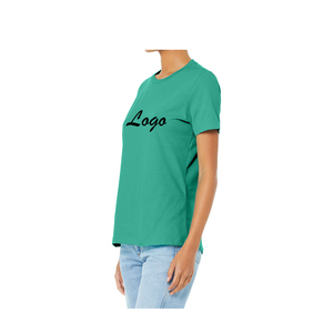 เสื้อยืดเอวลอยสำหรับผู้หญิงทรงสลิมฟิตสำหรับใส่ได้ทั้งชายและหญิงผ้าฝ้ายขนาดใหญ่พิเศษแบบกำหนดเองคอกลมลำลองคุณภาพสูงสำหรับฤดูร้อน - Product Image 4