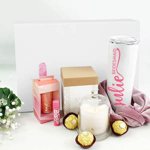 Caja de regalo plegable blanca con tapas de cierre magnético 13,8x9x4,3 pulgadas, regalo rectangular de propuesta de padrino de dama de honor grande - Product Image 6