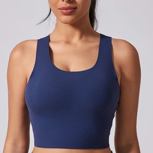 Sujetador de Yoga sin costuras para mujer, Top deportivo transpirable para entrenamiento de gimnasio, Top corto antisudor para Fitness, sujetador de empuje, estilo Simple - Product Image 2