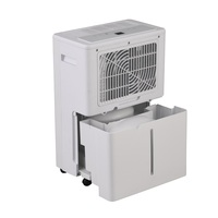 Déshumidificateur intelligent portable 12L avec WIFI, compresseur d'air en plastique, drainage continu, faible bruit, usage domestique