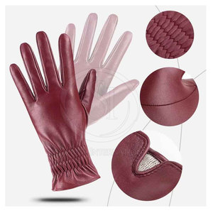 Lightweight <b>Touch</b> <b>Screen</b> Winter Outdoor Fashion Leather <b>Gloves</b> with Customized Logo & Color High Quality Best Selling - Product Image 2
