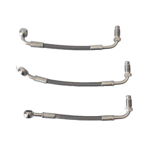 Manguera de Freno Flexible de Acero Hidráulico AN3 Universal M10 para Motocicleta y Automóvil, Línea de Embrague de Freno, Manguera Flexible de Aceite Trenzada con Recubrimiento de PU - Product Image 3