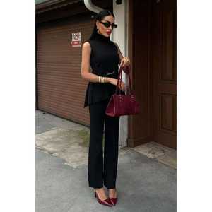 ชุดสูทลายริบบ์ออทัมน์โรส 9946 ผ้าถักคอตั้ง - Product Image 6