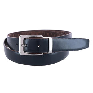 Cinturones de vestir reversibles de hombre OEM personalizados de alta calidad, estampado de cocodrilo, cuero genuino marrón, diseño personalizado al por mayor - Product Image 2