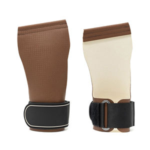 Poignées de gymnastique sans doigts en PU avec logo personnalisé, antidérapantes, pour CrossFit, soutien du poignet, protection des paumes pour la musculation - Product Image 3