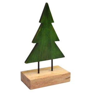 <b>Marble</b> Christmas <b>Tree</b> For Table Decoration For Home Decor Office Decor With Top Green <b>Marble</b> And Base Natural Wood Finished - Product Image 1