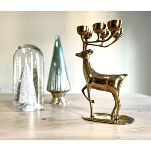 Portavelas de Reno clásico de nueva llegada portavelas de Metal diseño maravilloso portavelas decorativo de Navidad - Product Image 1