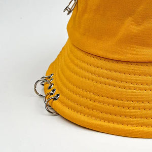 2025 chapeaux de seau en coton solide imprimés personnalisés logo brodé impression numérique anneaux en métal conception Unique fabricants en gros - Product Image 6