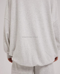 Sudadera de Algodón con Cuello Redondo, Talla Grande, Personalizada al por Mayor, Ropa Deportiva Transpirable con Tu Propio Logotipo para Mujer, Otoño - Product Image 6