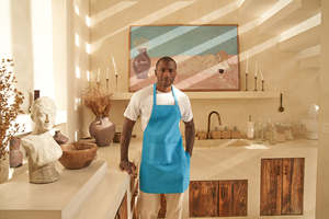 BEAM 100% Polyester Non-Woven Sleeveless Cooking <b>Apron</b> Breathable Eco-Friendly Material Front Pocket Fashionable Simple Design - Product Image 6