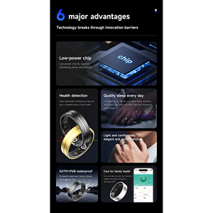 Anillo Inteligente de Salud TK7, Monitor de Ritmo Cardíaco, Monitor de Sueño, Podómetro de Actividad Física, Resistente al Agua IP68, Carga Magnética de Aleación - Product Image 4