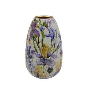 Juego de 3 Jarrones de Flores de Metal de Lujo de Alta Calidad con Acabado Esmaltado para Decoración de Mesa de Salón, Hechos a Mano y Personalizados - Product Image 1